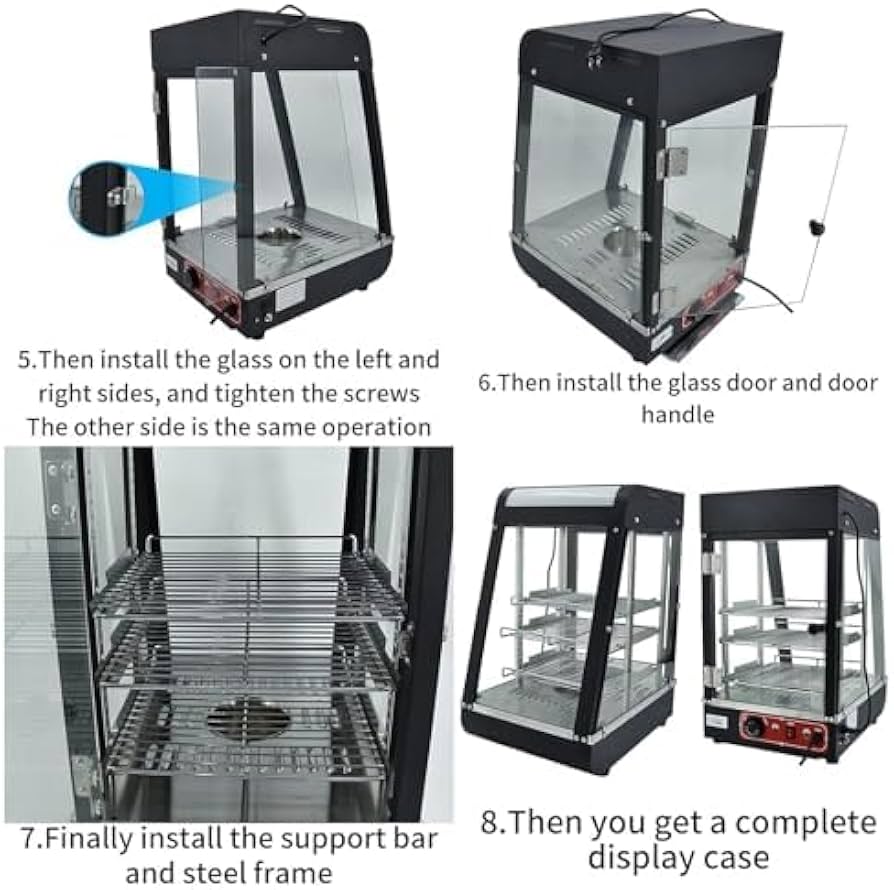 業務用　ホットウォーマー　フードケース Amazon.co.jp: WJW 業務用フードウォーマー、ホットフードショーケース