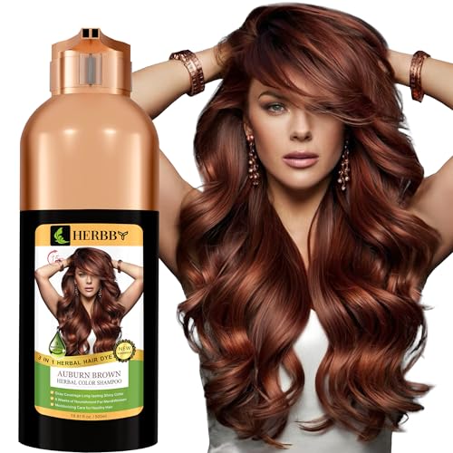 HERBBY Hair Color Shampoo for Gray Hair Coverage&Color Transform with...