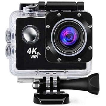 Rambot [HOT DEAL FOR TODAY ONLY WITH 15 YEARS WARRANTY) 4k action camera for vlogging with WiFi, Remote Control, Ultra HD Sports Camera with 16 MP and 170  degree Wide Angle, 30M/98FT Underwater Waterproof Camera with Mounting Accessories Kit