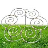 higyee Pfingstrosen-Käfige - Schwerlast-Metall wetterfest | Durchwachs-Pflanzenstütze - für Grosse schwere Blueten, Pfingstrosen, Rosen, Hortensien, Gemuese, Blumenbeete, Garten, Hinterhof, Terrasse