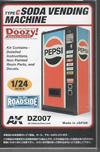 AK Interactive Doozy Roadside Resin Soda Vending Machine Model Kit, 1/24 Scale, Hobby Kit for Modelers