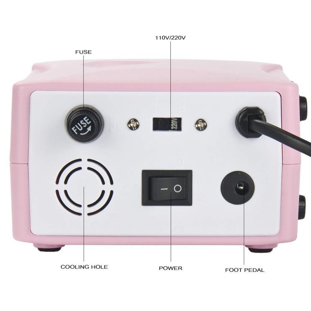 Fresa Unghie Macchina lucidare Unghie elettrica Multifunzione Professionale Macchina Lo Scarico Manicure Bassa Vibrazione Basso Rumore Basso Rumore