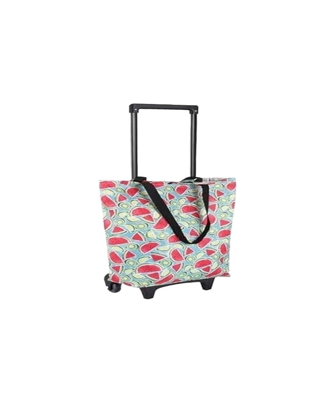 Fgjsfhrdtu B Foldable Oxford Cloth Shopping Ag, Lightweight Cart With Wheels(B)