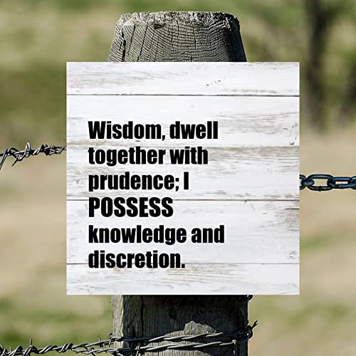 Décoration murale en bois de qualité avec message de sagesse durable