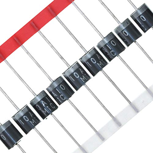AUKENIEN 20 Stück 10A10 Gleichrichterdiode 10A 1000V R-6 Axial Gleichrichter Dioden 10 Ampere 1000 Volt Elektronische Silikondioden
