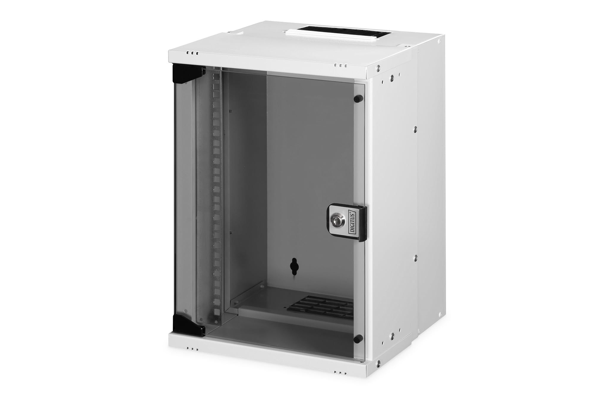 DIGITUS Soho Pro Series Network Cabinet 10 Inch - 9 U - Wall Mounting - Unmounted - H x W x D 457 x 316 x 298 mm - Load Capacity 30 kg - Usable Depth 254 mm - IP20 Protection Class - Soho Pro Series --image-3