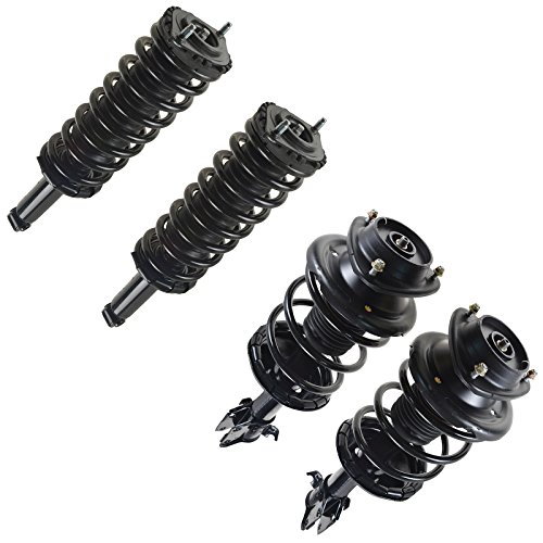 Image of TRQ Front and Rear Strut & Coil Spring Assembly Set Driver & Passenger Sides Compatible with 00-04 Subaru Outback