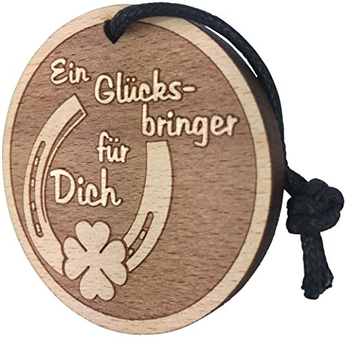 Preisvergleich Produktbild Glücksbringer Schlüsselanhänger Geschenk Prüfung Glück Gesundheit Glücksbringer Kleeblatt