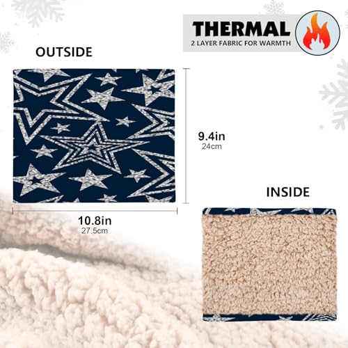 Blue Line Graffiti Pattern Warm Neck Warmer, Winter Warm Scarf, Neck Warmer, Windproof and Warmer4