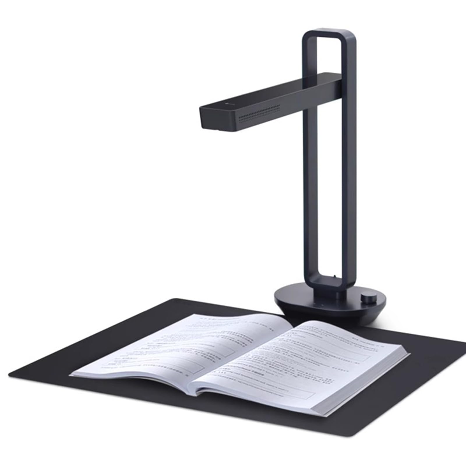 Scanner Portatile per Libri, Scanner Automatico per Documenti da 20 MP, Formato Massimo A3, con Smart OCR, modalità Lampada da Tavolo a LED, Pieghevole, per Casa E Ufficio