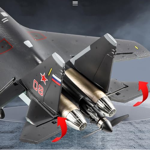 Image of BNFRemote Control Jet Airplane 6 Axis Fighter Jet for Boys Adults Birthday Gift 3 Batteries with Light|Toys & Hobbies | |1 RC Airplane Body