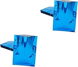 KALLORY 200 Peças Sacos De Embalagem A Vácuo Sacos De Alimentos A Vácuo Sacos De Embalagem De Alimentos Sacos De Vácuo Para Alimentos Sacos De Embalagem Azuis Sacos De Vácuo De Alimentos