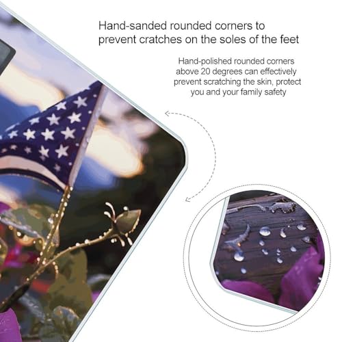 Báscula digital de baño morado Purple Morning Glory miniatura 4