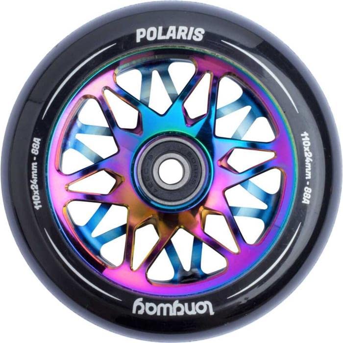 Roue de scooter Longway Polaris 110 mm pour réparer et personnaliser sa trottinette