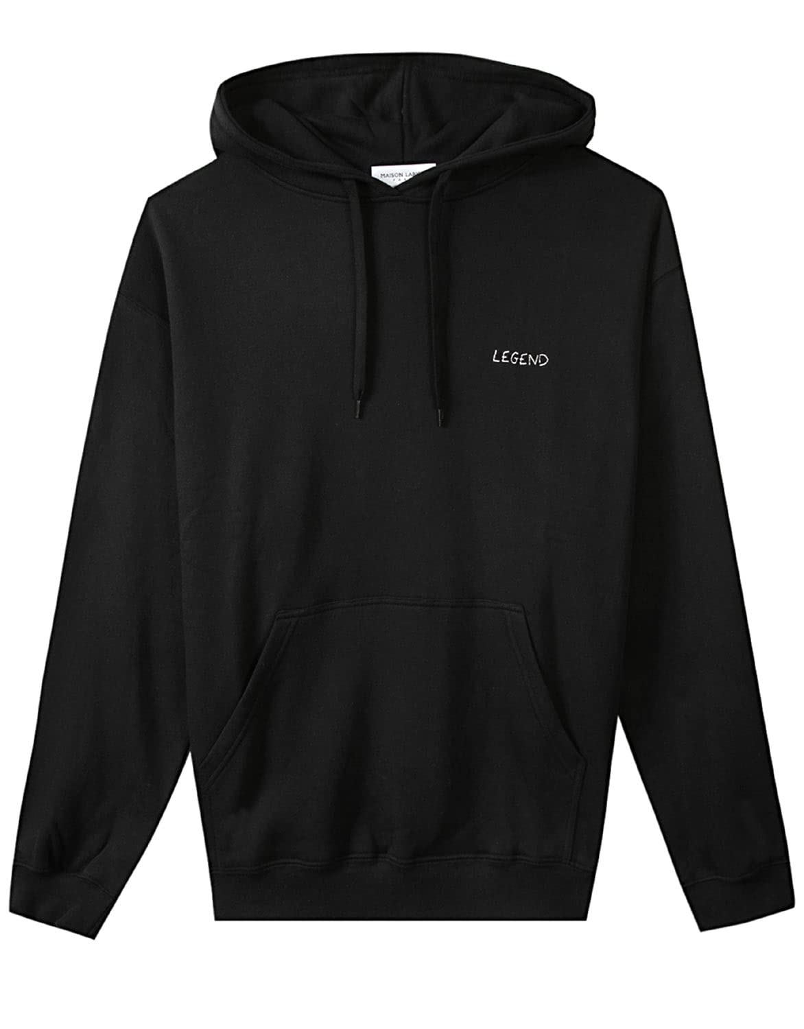 Maison LabicheMens Reaumur Legend Hoodie Sweatshirt Medium Black