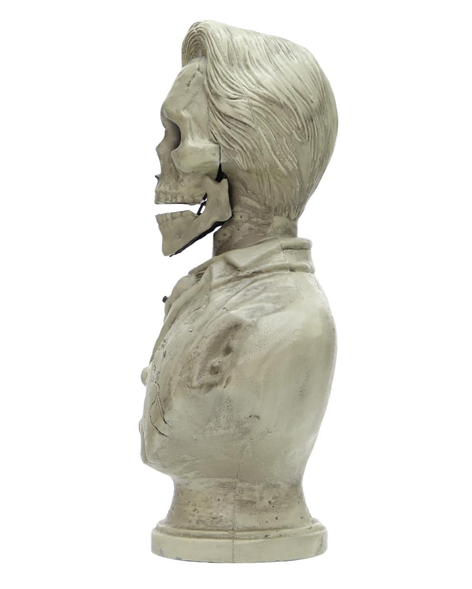 Horror-Shop Sprechende Skelett Gentleman Büste 37cm