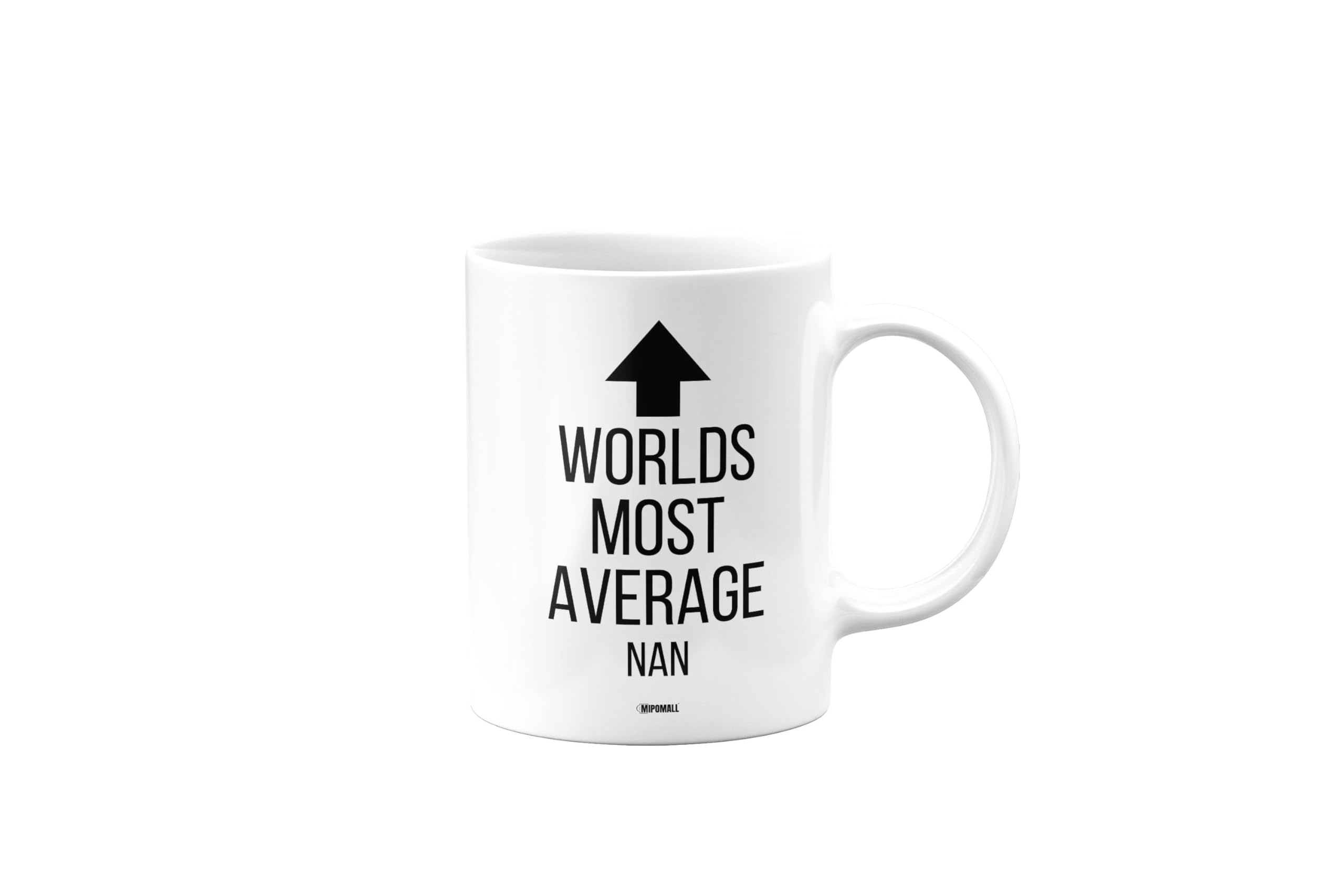 MIPOMALL Worlds Most Average Nan Mug, Funny, Joke, Silly, Gag, Birthday Gifts for Men or Women, Secret Santa, Presents for Christmas, Cup, mm-CA_259_126
