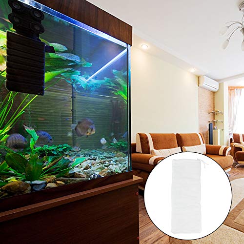 POPETPOP Sacos Com Cordões Reutilizáveis Filtro Do Tanque de Peixes de Aquário Mídia Malha Filtro de