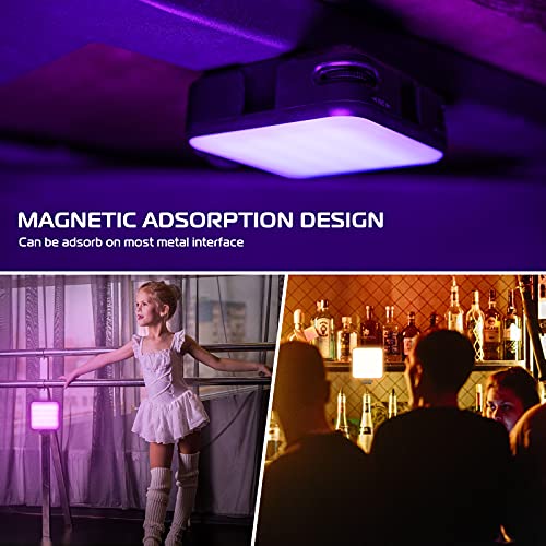 RGB LED Video Licht, VL64 Licht Fotografie 360 ° Full Color, W 3 Cold Shoe, 5000-9000K Dimmable Led Videoleuchte für… – Bild 6