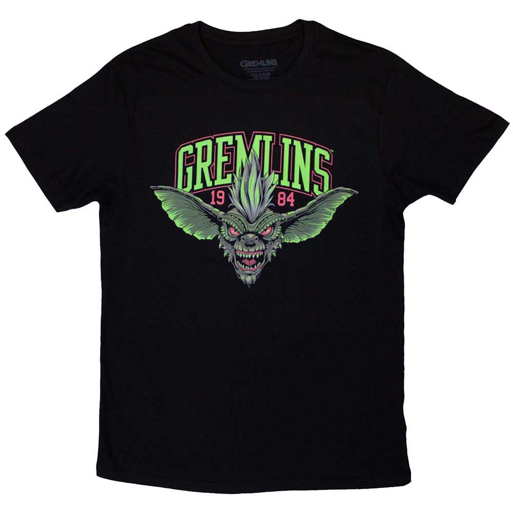 Rock Off officially licensed products Gremlins Stripe 1984 Green Logo T Shirt S