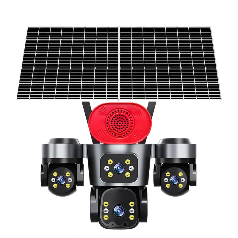 AOV Dual Solar (24 * 7 Continuous Recording) 4 Lens 4 Screen CCTV 4+4+4+4MP | 4G SIM Security Camera Outdoor Use |2-Way Talk | Night Vision | Waterproof| Surveillance|AOV| model-3P6A-image-44