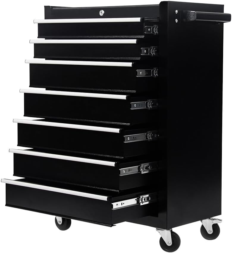 Panana Black Tools Chest Afforddable Steel Chest 7 Drawer Garage