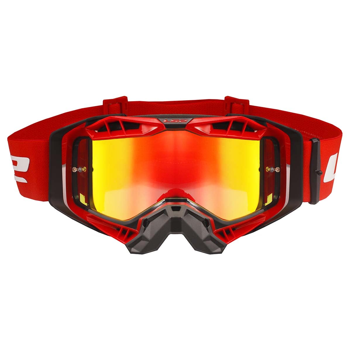 LS2 Gafas Aura Gafas de casco de motocross con pinlock. Gafas AURA PRO negras con visera de iridio Unisex adulto