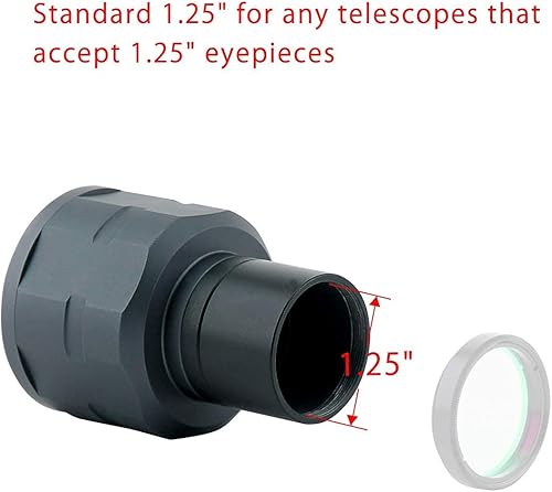 Miniatura 3 de SVBONY Cámara de telescopio SV305, cámara de astronomía de 2 MP, para fotografía de visión planetaria, paquete con filtro de telescopio UHC para