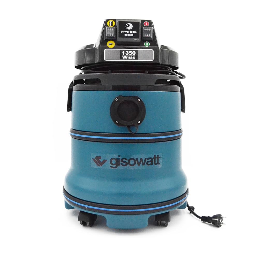 Aspirapolvere Professionale ProfiClean Pc 35 Tools Nv, Aspiratore Solidi e Liquidi, 1350W Max con Presa Integrata per Elettroutensili, Rotelle e Kit Accessori, 35 Litri, Pe-Hd