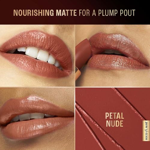 Image of Lakme Ultimat Glam Satin Matte Lipstick -PetalNude-UN3-4.3g