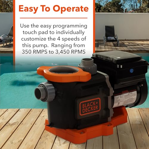Image of BLACK+DECKER 1.5 HP Variable Speed In Ground Pool Pump - WiFi Enabled, Energy Star Certified, Dual Voltage (115V /230V)