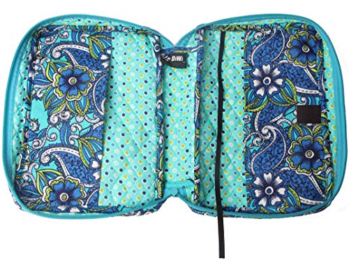 DIWI Quilted Bible Cover Extra Large Sizes 11.25 X 8.25 X 2.75 Inches Good Book Case Blue (XL, C1 Morning Glory) - Thumbnail 4