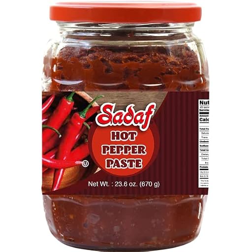 Sadaf Hot Pepper Paste - Chili Pepper Paste - Hot Pepper Spread - Pasta Pepper Sauce - Add a Spicy Flavor to Your Dishes - Product of Turkey - 23.6 oz