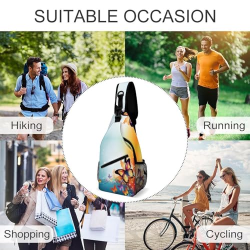 Mochila tipo bandolera deportiva para senderismo y uso casual miniatura 6