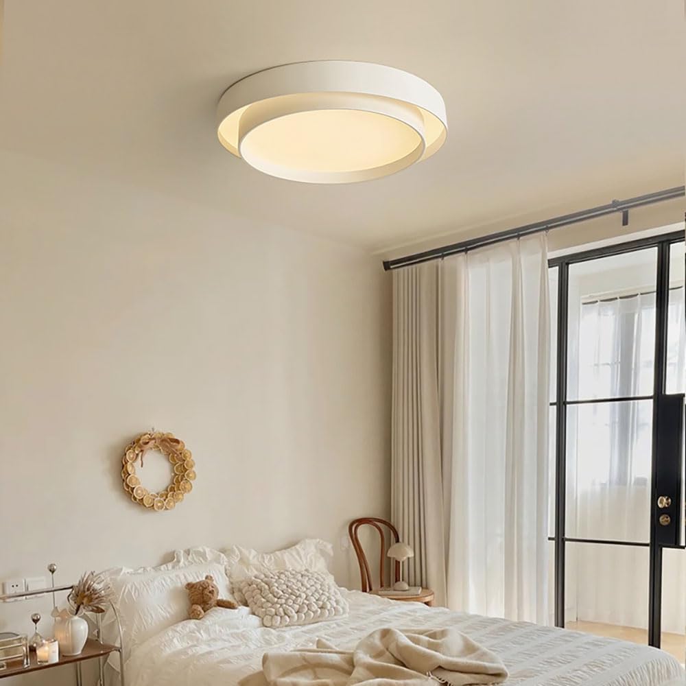 LED Flush Mount Ceiling Light Fixture 23.6 Inch,Flat Led Light for Ceiling Three-Color Dimming,42W Equivalent 2940lm Closet Round Surface Mount for Bathroom Laundry Bedroom Hallway