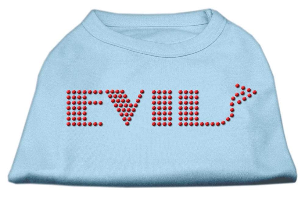 Mirage Evil Rhinestone Dogs Shirt, X-Large, Baby Blue