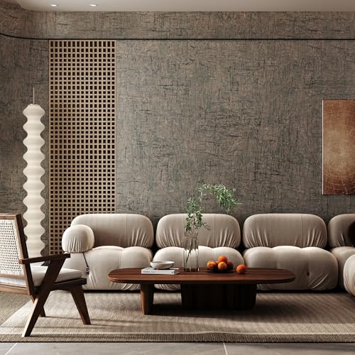 JSEVEM 60CM×9M Braun Grau Marmor Tapete Selbstklebend Klebefolie Folie Möbel Selbstklebende Glatt Möbel Klebefolie Steinoptik Marmoroptik Klebetapete Möbelaufkleber Wohnzimmer Badezimmer Wand