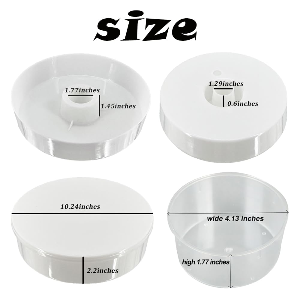 4 mangiatoie bianche per alveare in plastica per alveari per alveari attrezzature di alimentazione