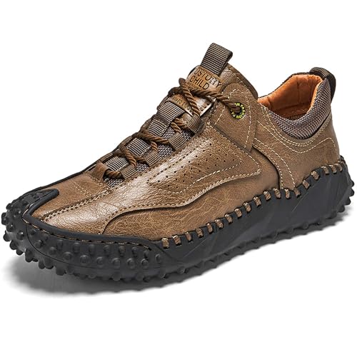 Men's Hiking Climbing Shoes Retro Thick Bottom Casual Walking Non-Slip Waterproof Outdoor Cross-Country Adventure Backpacking Travel Shoes