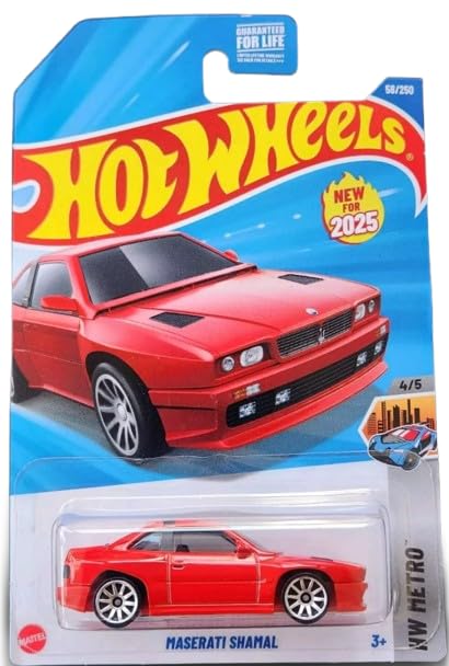 Amazon.com: Hot Wheels Maserati Shamal [Red], HW Metro 4/5, 1:64