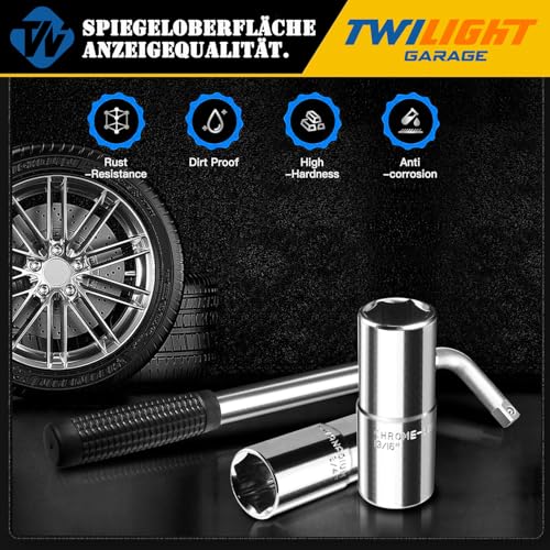 Soporte de rueda extensible telescópico con vasos dobles para aflojar tuercas de coche y camión 3