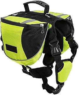 Lifeunion Polyester Dog Saddlebags Pack Hound Travel Camping Hiking Backpack Saddle Bag