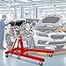 SPOWAY Engine Stand, 2000LBS Heavy Duty Engine Stand with 360 Degree Rotating Head & Folding, Engine Motor Stand with 6 Swivel Caster 4 Adjustable Arms for Vehicle Maintenance Auto Repair, Red
