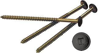 Mid America Metal Painted Shutter Screws to Match Vinyl Shutters (Tuxedo Gray)(36 Pack)