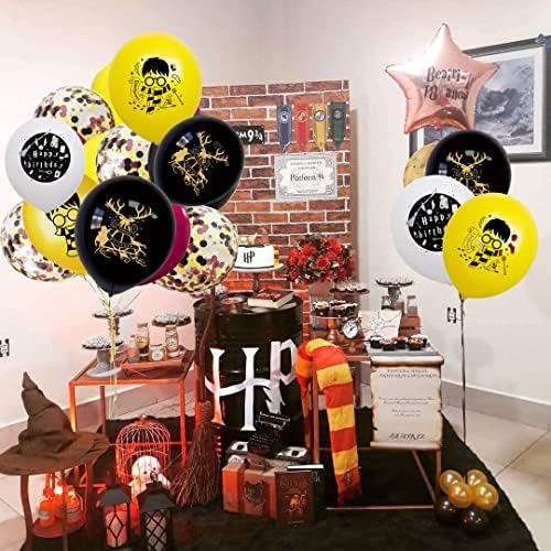 Harry Potter Ballons Anniversaire Décorations de Fête, 18 Pièces 12 ...