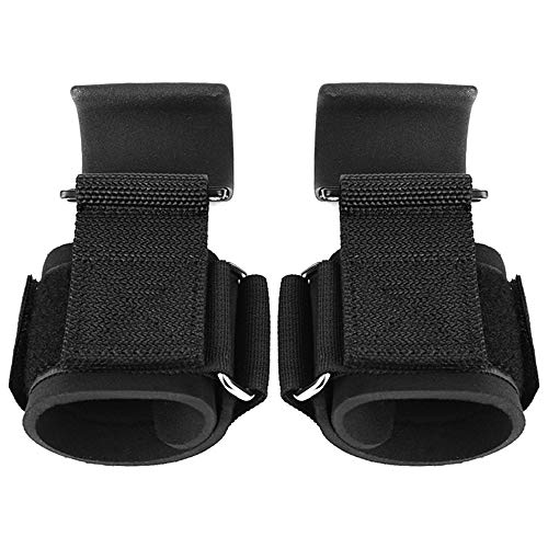 Wrist Wrap, Andoer Ganchos para levantamento de peso de levantamento de peso para exercícios de giná