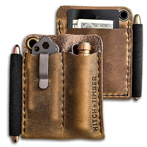 The Runt 2.0 - Hitch and Timber EDC Wallet for Everyday Carry Gear (Crazy Horse)