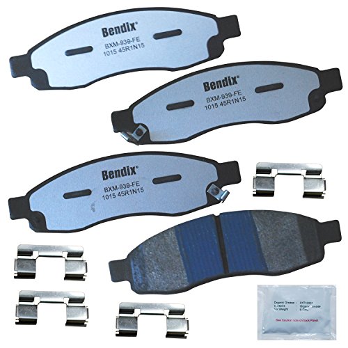 Image of Bendix Fleet Metlok MKD1015FM Semi-Metallic Front Brake Pads for INFINITI QX56 2006-2004, Nissan Armada 2006-2005, Pathfinder Armada 2004, TITAN 2007-2004