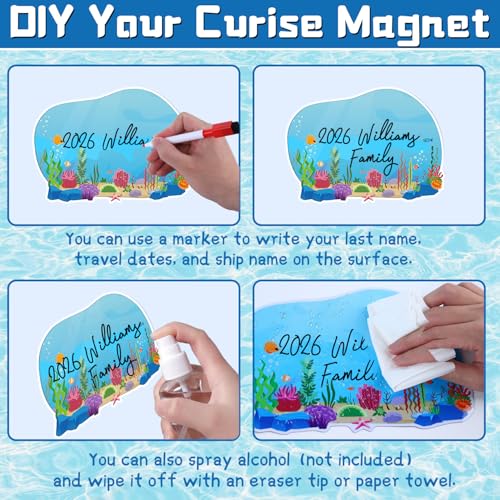 Imanes decorativos para puerta con tema marino, pack 15 piezas miniatura 3