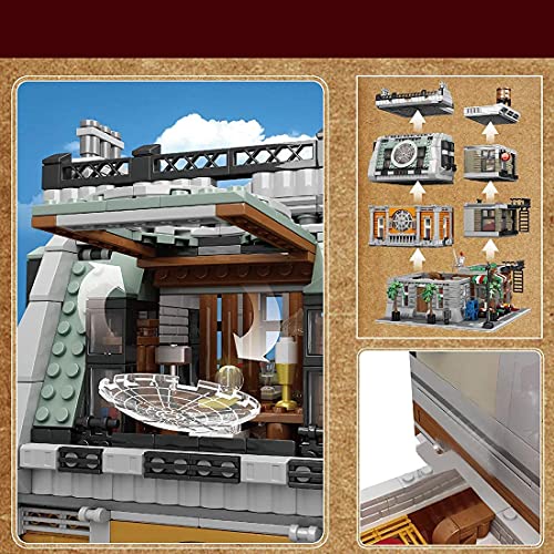 Modular Haus Bausteine Kit, 4 Ebenen Architektur Sanctum Sanctorum mit LED Beleuchtung, Häuser Konstruktionsspielzeug… – Bild 5